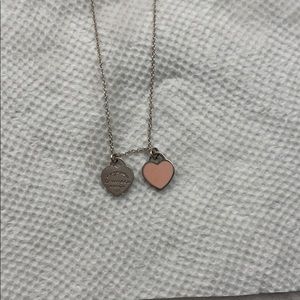 Tiffany double heart necklace